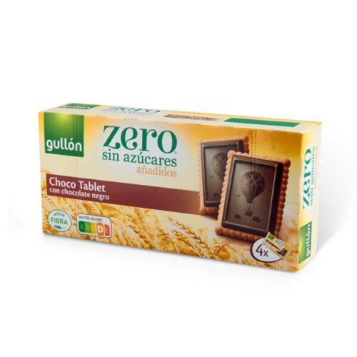 GULLON CHOC TABLET keks preliven čokoladom bez dodatog šećera 150g