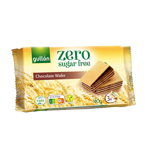 GULLON CHOCOLATE FLAVOUR WAFER napolitanka sa čokoladom bez šećera 180g