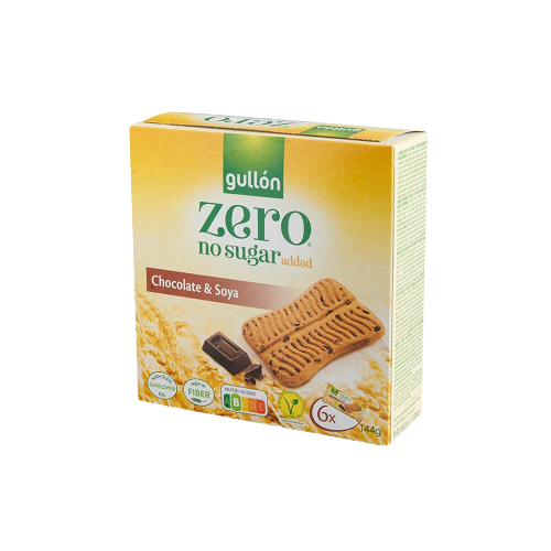 GULLON CHOCOLATE & SOYA keks sa čokoladom i sojom bez dodatog šećera 144g