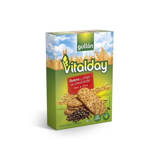 GULLON VITALDAY AVENA OATS & CHOC ovseni keks sa komadićima čokolade 240g