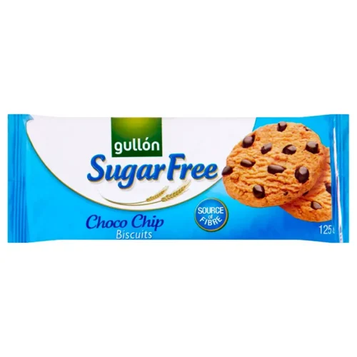 GULLON CHOCO CHIP BISCUITS keks sa komadićima čokolade bez šećera 125g