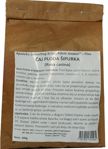 ČAJ OD PLODA ŠIPURKA 300g JSV