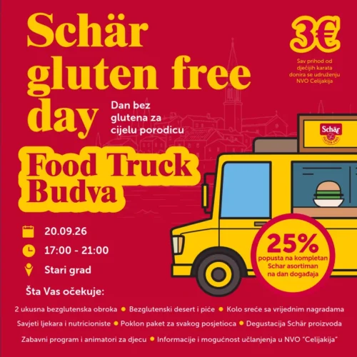 Dječija ulaznica Schär Gluten Free Day Budva