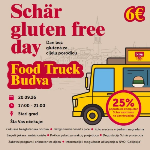 Ulaznica za Schär Gluten Free Day Budva