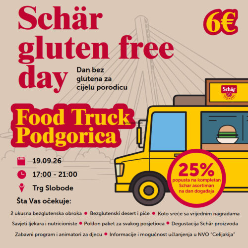 Ulaznica za Schär Gluten Free Day - Podgorica